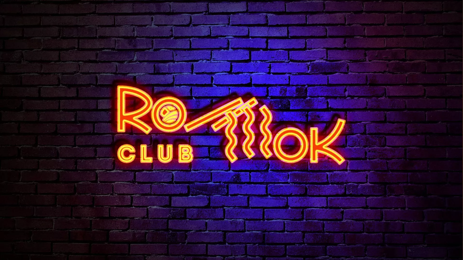 Разработка интерьерной вывески суши-бара «Roll Wok Club» в Симе